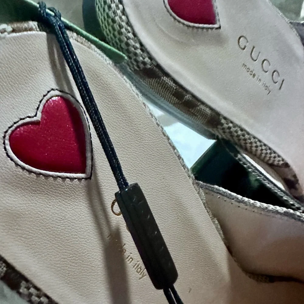 ❤️ NIB Gucci Princetown Mule – Macro GG Canvas, Size 38, With Box & Dust Bags - Picture 8 of 11